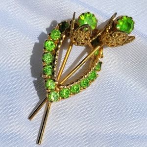 Vintage Peridot Brooch